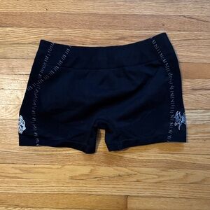 Darc Sport Black Bike Shorts with White Accents
